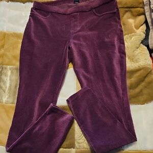 Women's Purple Corduroy Leggings